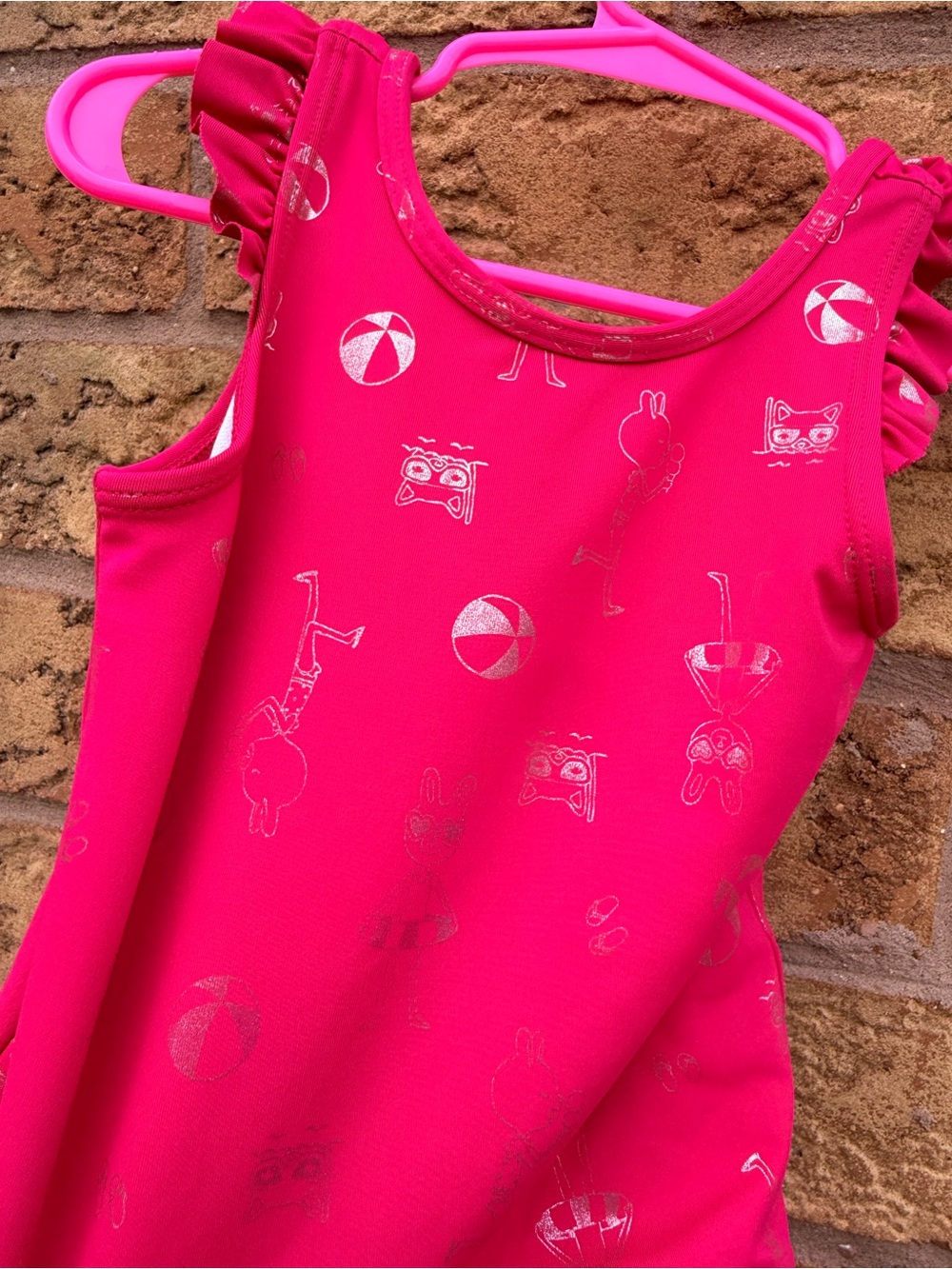 4/$25 • Joe Fresh Metallic Ruffle Detail Swimsuit - Picture 3 of 4